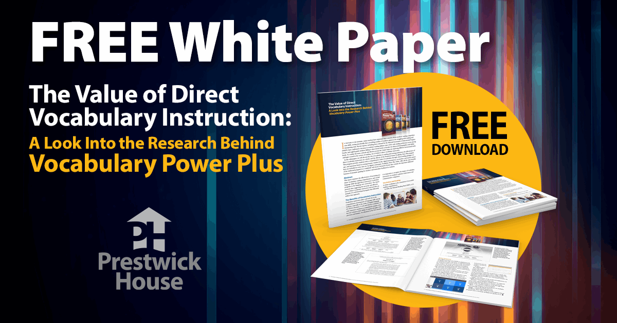 Vocabulary Power Plus White Paper Download Prestwick House